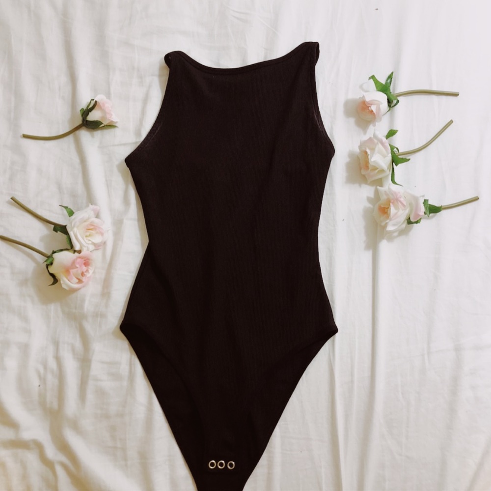 TOPSHOP BLACK BODY SUIT OR UNITARD